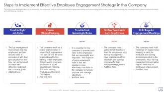 Action Plan To Improve Employee Engagement Powerpoint Presentation Slides