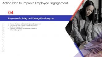 Action Plan To Improve Employee Engagement Powerpoint Presentation Slides