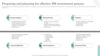 Actionable Recruitment And Selection Planning Process Complete Deck Image Informative