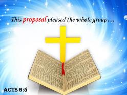 Acts 6 5 this proposal pleased the whole powerpoint church sermon