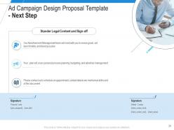 Ad Campaign Design Proposal Template Powerpoint Presentation Slides