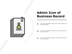 Admin icon of business record