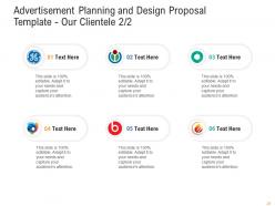 Advertisement Planning And Design Proposal Template Powerpoint Presentation Slides