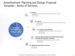 Advertisement Planning And Design Proposal Template Powerpoint Presentation Slides