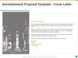 Advertisement proposal template powerpoint presentation slides