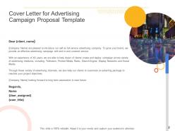 Advertising campaign proposal template powerpoint presentation slides