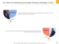 Advertising campaign proposal template powerpoint presentation slides