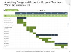 Advertising design and production proposal template powerpoint presentation slides