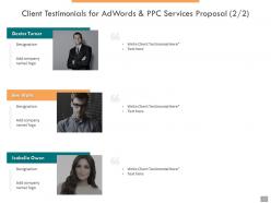 Adwords and ppc proposal template powerpoint presentation slides