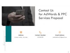 Adwords and ppc proposal template powerpoint presentation slides