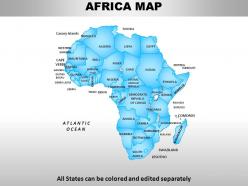 Africa continents powerpoint maps