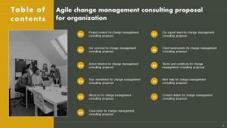 Agile Change Management Consulting Proposal For Organization Powerpoint Presentation Slides Appealing Adaptable