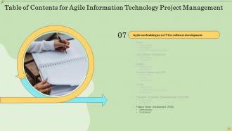 Agile Information Technology Project Management Powerpoint Presentation Slides