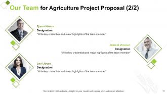 Agriculture project proposal powerpoint presentation slides