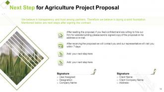 Agriculture project proposal powerpoint presentation slides