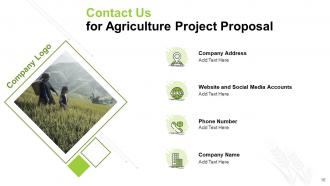 Agriculture project proposal powerpoint presentation slides