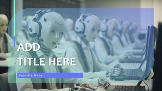 AI Call Center Optimization AI Image Powerpoint Presentation PPT ECS