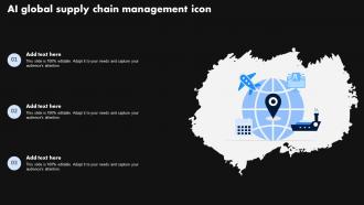 AI Global Supply Chain Management Icon