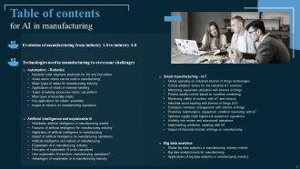 AI In Manufacturing Powerpoint Presentation Slides Image Good