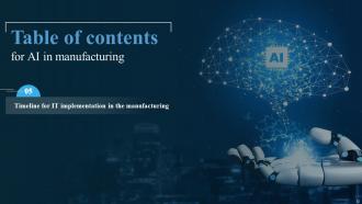 AI In Manufacturing Powerpoint Presentation Slides Good Content Ready