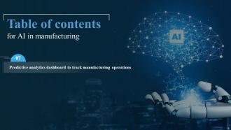 AI In Manufacturing Powerpoint Presentation Slides Downloadable Content Ready