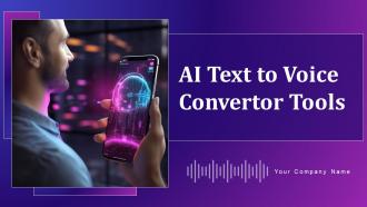 AI Text To Voice Convertor Tools Powerpoint Presentation Slides AI CD V