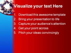 All around american star americana powerpoint background and template 1210