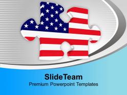 American jigsaw puzzle powerpoint templates ppt themes and graphics 0113