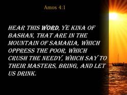 Amos 4 1 the poor and crush the needy powerpoint church sermon