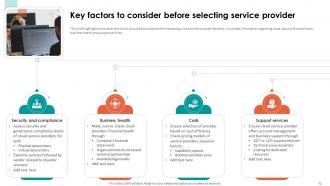 Analyzing Cloud Based Service Offerings For Business Application Development Complete Deck Engaging Customizable