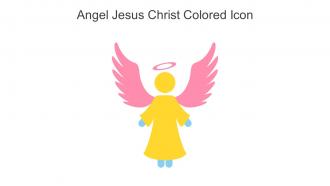 Angel Jesus Christ Colored Icon In Powerpoint Pptx Png And Editable Eps Format