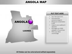 Angola country powerpoint maps