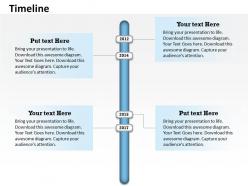 Annual data on timeline roadmap diagram 0114