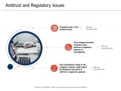 Antitrust and regulatory issues fraud investigation ppt powerpoint presentation infographic