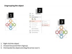 Ap four circles with world map marketing analysis flat powerpoint design