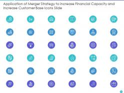 Application of merger strategy to increase financial capacity and increase customer base complete deck