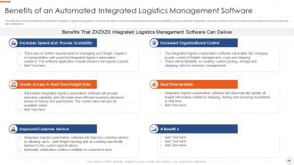 Application of warehouse management systems to improve integrated logistics efficiency complete deck