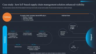 Applications Of IoT Logistics For Real Time Tracking And Visibility Powerpoint Presentation Slides IoT CD Appealing Interactive