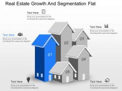 Apt real estate growth and segmentation flat powerpoint template