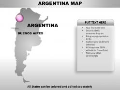 Argentina country powerpoint maps