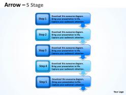 Arrows diagram 5 stages