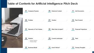 Artificial intelligence pitch deck ppt template