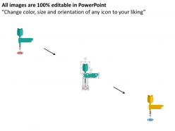 As dart and tags with boards target selection strategy flat powerpoint design