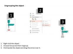 As dart and tags with boards target selection strategy flat powerpoint design