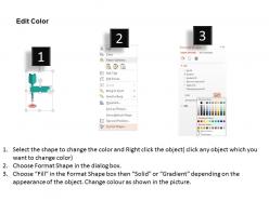 As dart and tags with boards target selection strategy flat powerpoint design