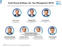 Asahi group holdings ltd key management 2019