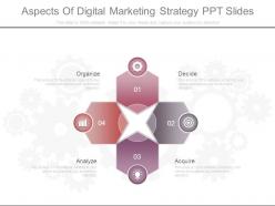 Aspects of digital marketing strategy ppt slides