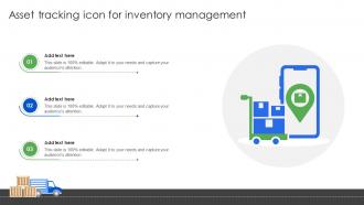 Asset Tracking Icon For Inventory Management