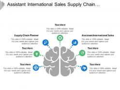 Assistant international sales supply chain planner inventory controller