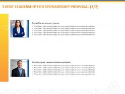 Attract And Convince Your Leads To Be Part Of Your Event As A Sponsor Through Sponsorship Proposal Template